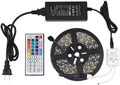 Alanni Led Strip Lights Kit12V DC Flexible Light Stripswaterproof light string 16.4 Ft (5M) 300leds SMD 5050 RGB LED, Waterproof, LED Ribbon, for Christmas Party Home, Adhesive Light Strips