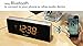 iTOMA Bluetooth Alarm Clock Radio for Bedroom,Hotel,Digital FM Radio,Dual Alarm,Bluetooth Speaker,Snooze,USB Charging Port, Manual Dimmer, Aux-in Port, Backup Battery (503)