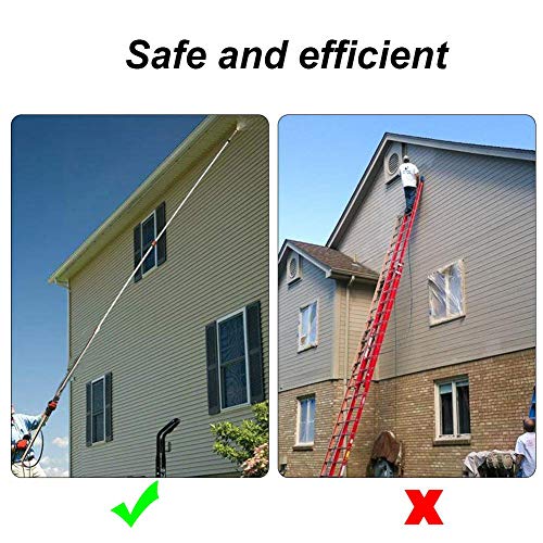 AgiiMan Gutter Cleaning Tool Pressure Washer Extension Wands, Roof