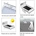 Qedertek Solar Light, 16 LED Outdoor Motion Sensor Light Waterproof Wall Light Security Lighting With 2 Smart Modes for Garden, Patio, Deck, Yard, Pathway and Driveway