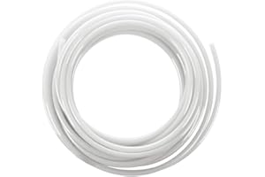 Beduan Pneumatic Tubing Pipe 1/4" OD Clear Air Compressor PU Line Hose Tube for Water Fluid Transfer 12Meter 39.4ft