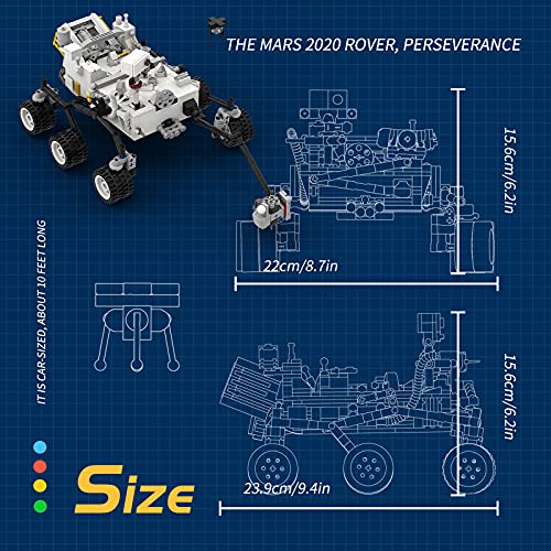 NASA Perseverance Mars Rover Building Kits,Explorers Mars Rover Landing Toys,Space Science