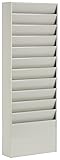 Displays2go Office File Folder Wall Rack, 11 Tiered