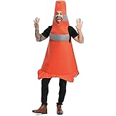 Seasons Construction Cone Costume for Man, Funny Traffic Cone Halloween Costume for Adult
