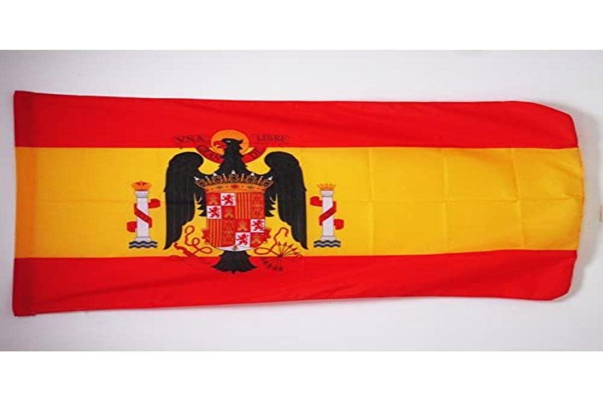 AZ FLAG - Spain under Franco 1945-1977 Flag - 3x5 Ft - Francoist Spanish Banner with Sleeve - 100% Polyester - Fade Resistant - Vivid Colors - 3' x 5' Feet - 150x90 Cm