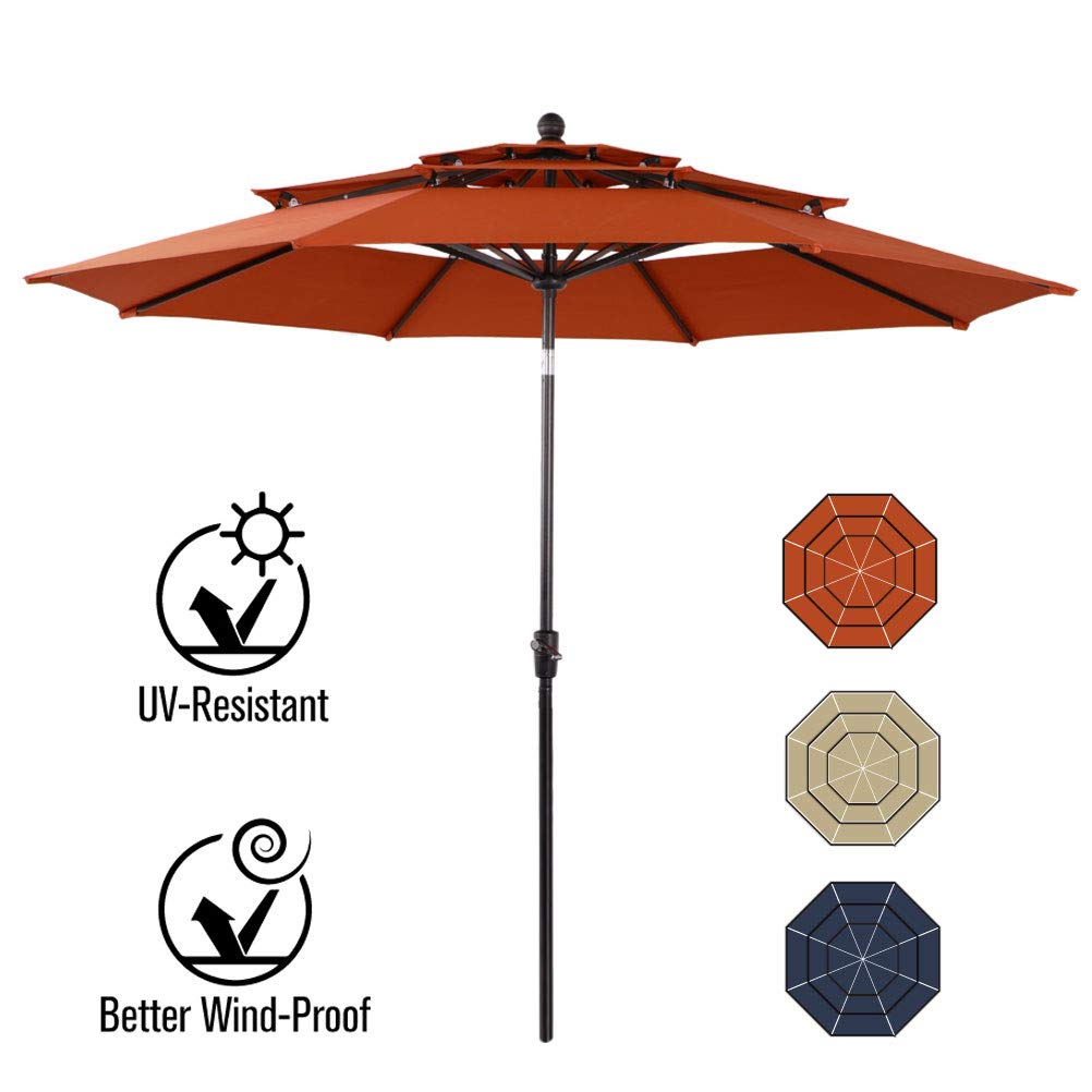 Phi Villa 10ft Patio Umbrella Outdoor 3 Buy Online In Colombia At Desertcart