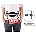WEIJI Running Pouch Number Belt Race Bib Holder for Running,Cycling,Marathon,Triathlon with Elastic Adjustable 6 Energy Gel Loops
