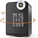 OPOLAR Electric Ceramic Space Heater with Digital Thermostat and ON/Off Timer, 1500W Portable Oscillating, Perfect for Indoor Home, Office Black