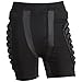 OMID Padded Shorts - Breathable Lightweight Hip Butt EVA Protective Gear Guard Pants Black