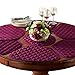 Collections Etc Kitchen Table Placemat and Centerpiece Set - 7 Pc, Red