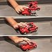 Toy Car, Car Toys for Kids Vehicles Toy Cars 1-Step Deformation Car(Red)