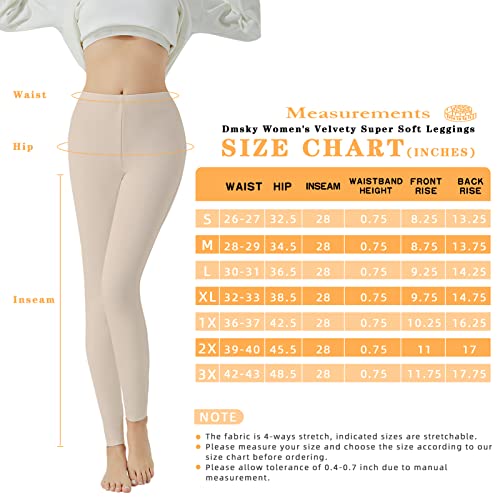 Dmsky Leggings for Women High Waisted, Soft Stretchy Tummy Control Butt Lifting Full Length Yoga Pants, (Olive, L)