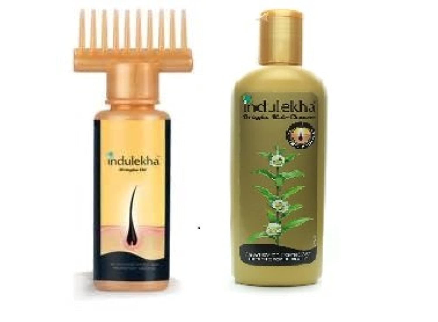 INDULEKHA Bringha Hair Oil 100ml and Hair Cleanser 200ml