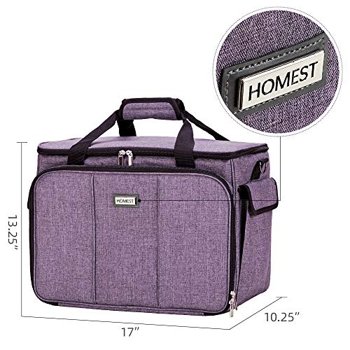 HOMEST Sewing Machine Carrying Case with Multiple Storage Pockets
