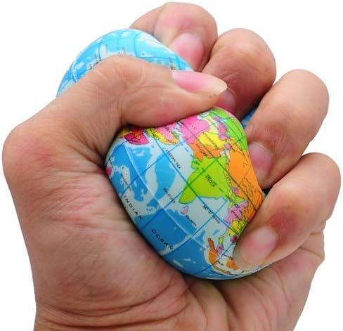 Funny World Map Globe Foam Stress Relief Bouncy Ball