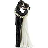 YTC The Kiss Scene Wedding Bridal Skeleton Couple Decorative Figurine