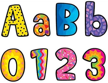 216 X Poppin Patterns Design Display Letters And Numbers Amazon Co Uk Office Products