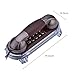 Antique Retro Telephone Corded Landline Telephones Wall Mounted VintageTelephone with Bottom Blue Backlight for Home Hotel(Red Copper)