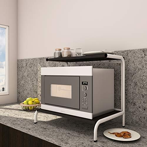 Townsville Mel Microwave Stand (Cappuccino Oak and White)