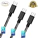 Micro USB Cable,3Pack 3FT 3FT 6FT High Speed 2.0 USB to Micro USB Charging Cables Android Charger Cord for Samsung Galaxy S7 Edge/S6/S5/S4,Note 5/4/3,HTC,LG,Tablet and More(Black White)