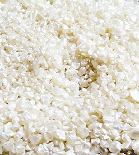 100g Mother of Pearl Glass Chippings 2-4mm Home Garden Craft and Wedding Memorial
