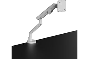 Kanto DM1 Single Monitor Desktop Arm for 17” - 40” Flat, Curved and Ultrawide Monitors | 4.4 to 22 lb Weight Capacity | On-th