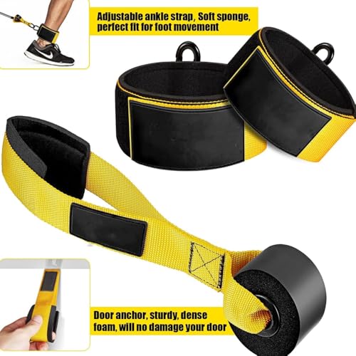 Beauenty Heavy Resistance Bands for Working Out,300LBS Exercise Bands with Handles, Theraband Stretch Bands for Exercise, Resistance Band Set for Strength Training, Yoga & Home Gym Equipment