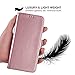 Galaxy S8 Case,Acrass Luxury PU Leather Wallet Flip Protective Case Cover with Card Slots and Stand for Samsung Galaxy S8 (rosegold).