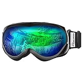 OutdoorMaster Kids Ski Goggles - Helmet Compatible Snow Goggles for Boys & Girls with 100% UV Protection