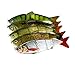 LEERYA 9cm Plastic Popper Fishing Lures Bass Top water Rattles (9CM)