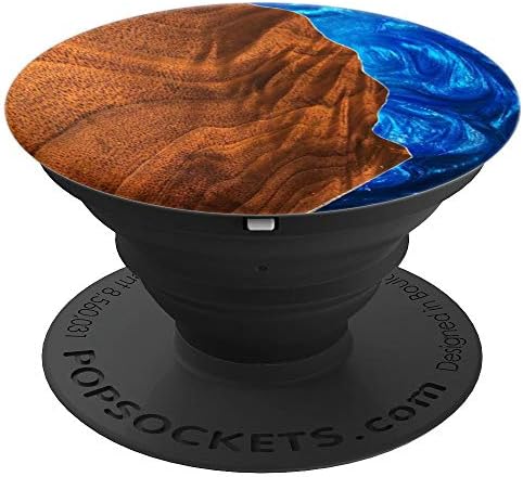 Resin Wood Epoxy Pop Socket - PopSockets Grip and Stand for Phones and Tablets