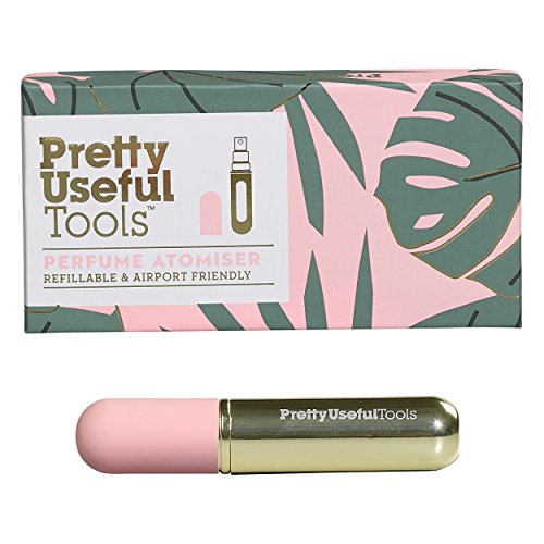 Pretty Useful Tools Travel Refillable Perfume Atomizer Spray Bottle With Handy Carabiner