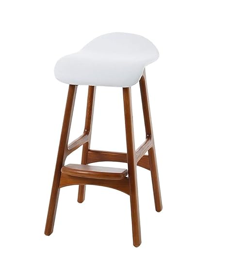 Amazon Com Qnjm Bar Stool L Bar Chair With Pu Seat And Wooden