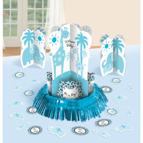 Blue Sweet Safari Table Decorating Kit