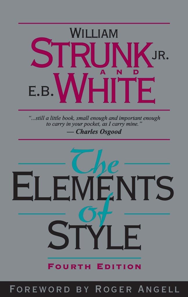 The Elements of Style, Fourth Edition May 25, 2019