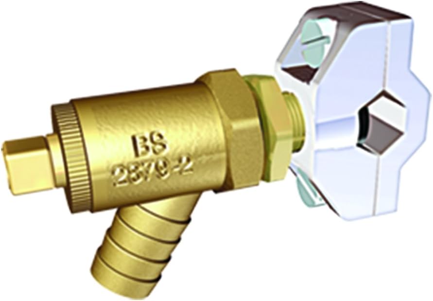 Self Cutting Drain Cock, Brass