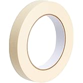 Amazon Basics Masking Tape, Pack of 3 Rolls, Beige, 0.7 Inch x 180 Feet