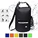 HASLE OUTFITTERS Waterproof Dry Bag-10L/20L/30L Roll Top Compression Sack with Shoulder Straps and Front Zippered Pocket Keeps Gear Dry for Boating, Camping, Kayaking, Fishing,Swimming and Hiking