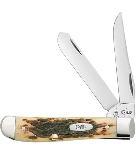 Case Tony Bose Smooth Antique Bone Sowbelly Pocket Knife 3.88...