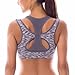 SYROKAN Sports Bras for Women High Support Mesh Full Coverage Racerback Wireless No Bounce Running Bras Multicoloured #5 Large
