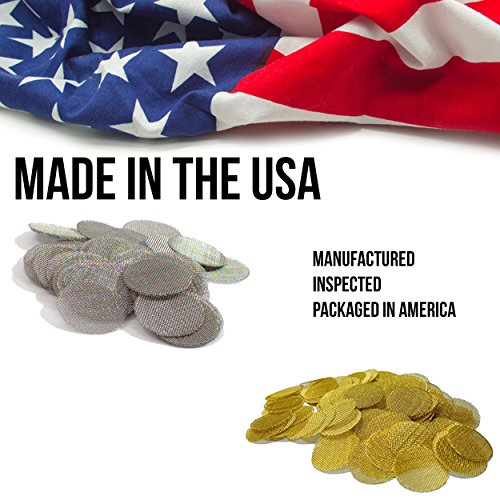Made in the USA - 100 5/8"(.625) 304 Stainless Steel Premium Pipe Screen Filters