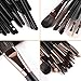 Summifit 20 Pcs Eye Makeup Brush Set Eyeshadow Eye Liner Brow Lip Concealer Toiletry Kit Professional Powder Foundation Mineral Cosmetic Tools