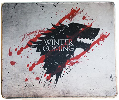 12x10 Inch Game Of Throne Winter Is Coming North Wolf Mousepad Large Mouse Pad Mouse Mat Waterproof
