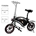 Goplus Folding Electric Bike, 350W Lightweight E-Bike, with 12.5 Mile Range/Max Speed Up to 19 MPH/Cruise Control System/APP Speed Setting, Mini Electric Bicycle Scooter for Adultsthumb 4