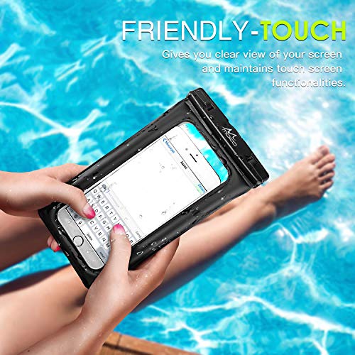 MoKo Floating Waterproof Phone Pouch [2 Pack], Floatable Phone Case Dry