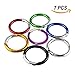 Hamosky Round Shaped Gift Aluminum Alloy Carabiner Hook Snap Clip Key Holder Keychain Tool Party Favors Camping Hiking Backpack Accessory Pastel,Pack of 12