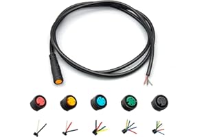 HUDAMZKY Ebike Extension Cable 2pin/3pin/4pin/5pin/6pin Julet Female/Male Single Head DIY Waterproof Line for Electric Motorbike Kit Light Throttle Ebrake Display