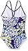 Kanu Surf Girls Beach Sport 1-Piece Swimsuit, Daisy Purple, 8