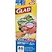 Glad Zipper Food Storage and Freezer 2 in 1 Plastic Bags - Quart - 46 Count (Package May Vary)
