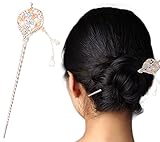 LiveZone Fashion Lady Women Girls Hairpin Alloy Tassel Hair Accessory Decorative Hair Pin Stick Fork for Long Hair ,Colorful